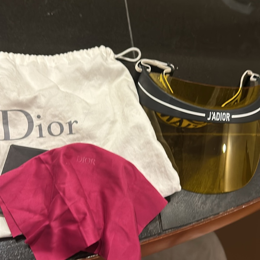 Dior DiorClub1 Yellow Visor Sunglasses - Picture 6 of 7